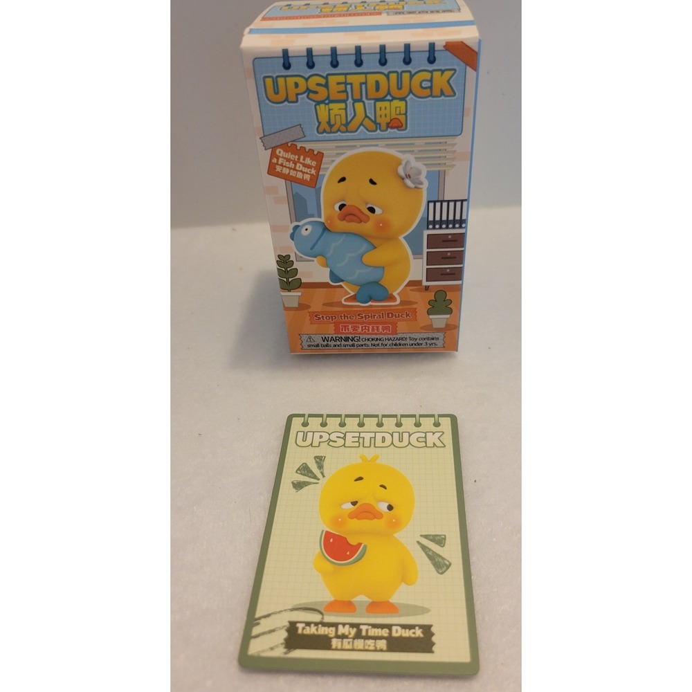 New Upsetduck Stop Spiral Duck watermelon Blind Box Mini Figure- Taking my Time